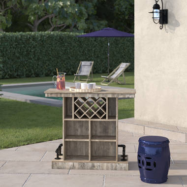 Patio bar deals cabinet